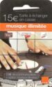 Carte à Échanger en Caisse - Musique Illimité